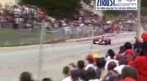 Ferrari F1 drives on the streets of Barbados (pre V-Power)